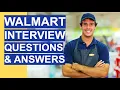 WALMART Interview Questions Answers 2020 Walmart Interview Process Tips and ANSWERS