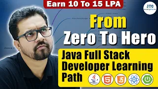 Java Full Stack Developer RoadMap 2023 Learning Path To Become Java Developer Zero To Hero