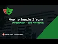 How to handle iframe in playwright with Java Ganesh Jadhav AutomationStudio