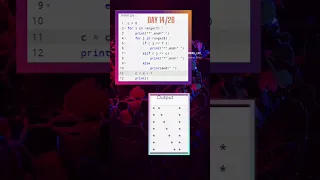 Day 14 26 printing alphabets star pattern in python