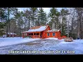 Maine Cabin On 1 Acres Lakeside Log Cabin Old Houses ME Real Estate Limerick ME
