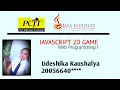 JavaScript 2D Game Development Java Institute Udeshika kaushalya