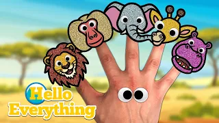 Safari Animals Finger Family | Kids Songs and Nursery Rhymes