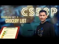 PROBLEM SET 3 GROCERY LIST SOLUTION CS50 PYTHON