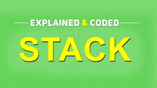 Stack EXPLAINED and CODED using Arrays JAVA