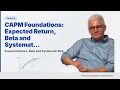 CAPM Foundations Expected Return Beta and Systematic Risk