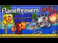 Can You Beat Terraria Flamethrowers ONLY Master Mode