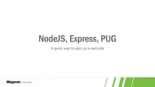 NodeJS Express Pug View Engine