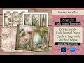 Design with Junk Journal Templates DIY Printable Junk Journal Pages with Stitched Edges