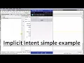 Android implicit intent simple example Implicit intent