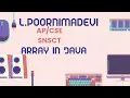 Array in OOPS OOPS SNS Institutions