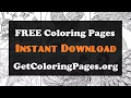 Easy zentangle coloring pages
