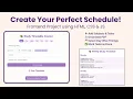 Build Download Your Own Study Timetable JavaScript Mini Project