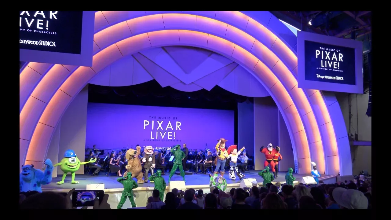 4K The Music of PIXAR LIVE! Concert at Disney Hollywood Studios, Disney World