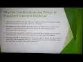 Conditional Access Policy for Sharepoint Sites and Onedrive