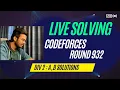 Codeforces Round 932 Div 2 Screencast A and B Solution