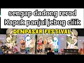 Kolaborasi Sengap,dadong rerod,kapuk,panjul,jebug,cilik tampil di denpasar festival 2025