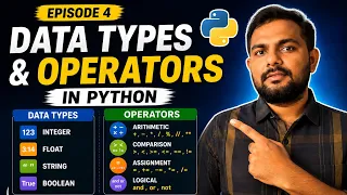 Learn Python Data Types Operators in Telugu Beginner Friendly