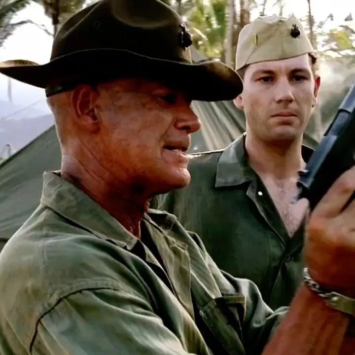 "Gunny" Grabbed the Gun Right Out of the Lieutenant's Hands. #shorts
