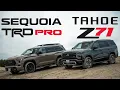 Real Off-Roader vs Fake Tough Guy Toyota Sequoia TRD Pro vs Chevy Tahoe Z71 Off-Road Review Race