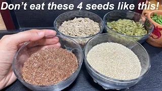 Don’t eat these 4 seeds like this! Healthy Seed Cycling Recipe