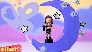 I made Olivia Rodrigo into a Lego minidoll 🦋💜 Concert Moon build & review with custom minidoll