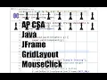AP CSA JFrame GridLayout JButton Chess MouseListener