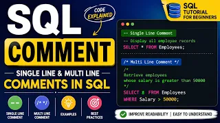 SQL COMMENT for Beginners Real-Time Examples