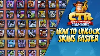 Crash Team Racing How to Unlock Skins FAST PATCHED