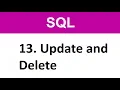 SQL Tutorial - 13 SQL Update and Delete Data from Table Oracle SQL Commands
