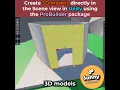 Create 3D models DIRECTLY in Unity 6 - ProBuilder in 60 sec