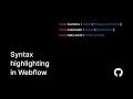 Syntax Highlighting in Webflow Using highlight js Github Gists