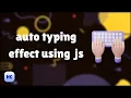 auto typing javascript typed js library