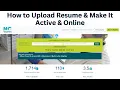 NCWorks Online - How to Upload Resume Make It Active Online