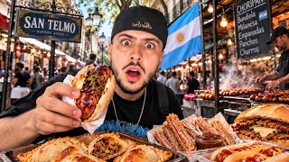 PROBANDO LA MEJOR COMIDA CALLEJERA EN ARGENTINA😱