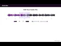 Audio visualiser and editor demo React js and Wavesurfer js