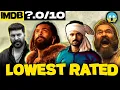 Lowest RATED movies on IMDB 2024 worst rated imdb movies of 2024
