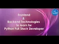 Python Made Easy - What to learn for Python Full Stack