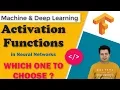 Activation Functions in Neural Networks Tensorflow Tutorial Series