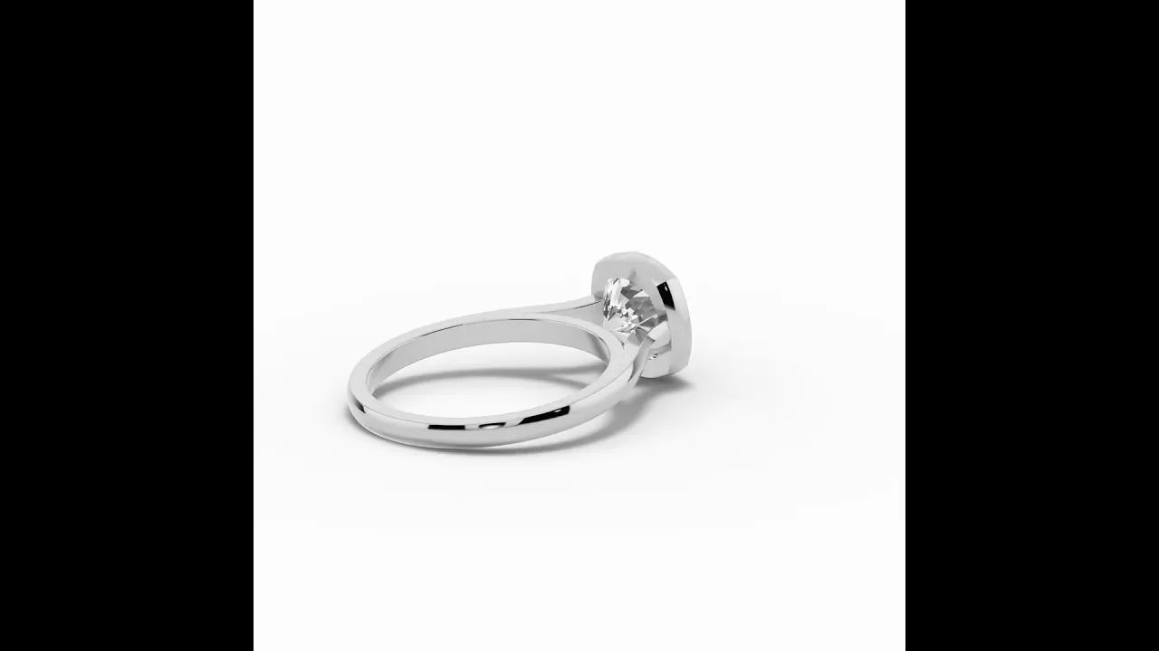 Cushion Lumière Bezel Solitaire