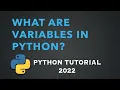 What are variables in Python Python Tutorial 2022