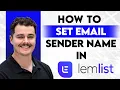 Lagu Hoe u de naam van uw e-mailafzender in Lemlist instelt [Handleiding 2025]