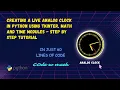 How to Create a Live Analog Clock in Python using Tkinter time math library