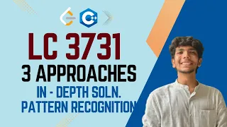 3731 Find Missing Elements 3 Approaches Leetcode C In-Depth Pattern Recognition
