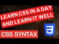 MODULE 2 - LESSON 2 CSS SYNTAX