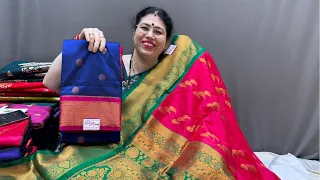 🥰Semi silk paithani collection😍🥳