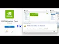 Fix NVIDIA Control Panel Error NVIDIA Display Settings Are Not Available