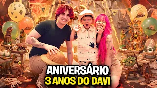 ANIVERSARIO DE TRÊS ANOS DO DAVI *vlog completo