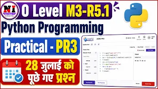 28 july Python Practical Paper Solution o level python practical paper solution Practical PR3