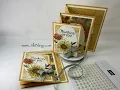 Stampin Up Radiant Sunflowers Avid Stampers - Golden Glow Fun Fold Card